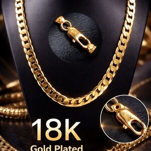 Men’s 18K Gold Plated Cuban Chain